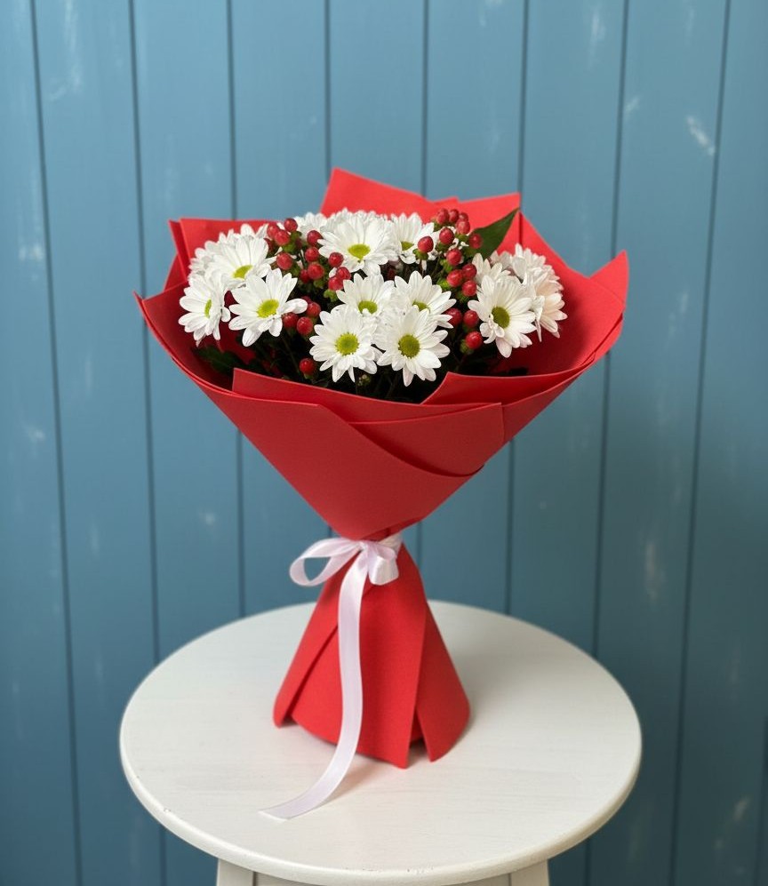 Букет цветов из: Хризантемы в Чанки