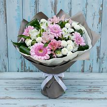 Букет цветов из:  Герберы, Альстромерии и Хризантемы #REPLACE_PRED# Чанки