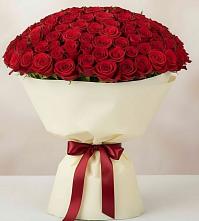 Букет 101 Красная роза Милано в Чанки