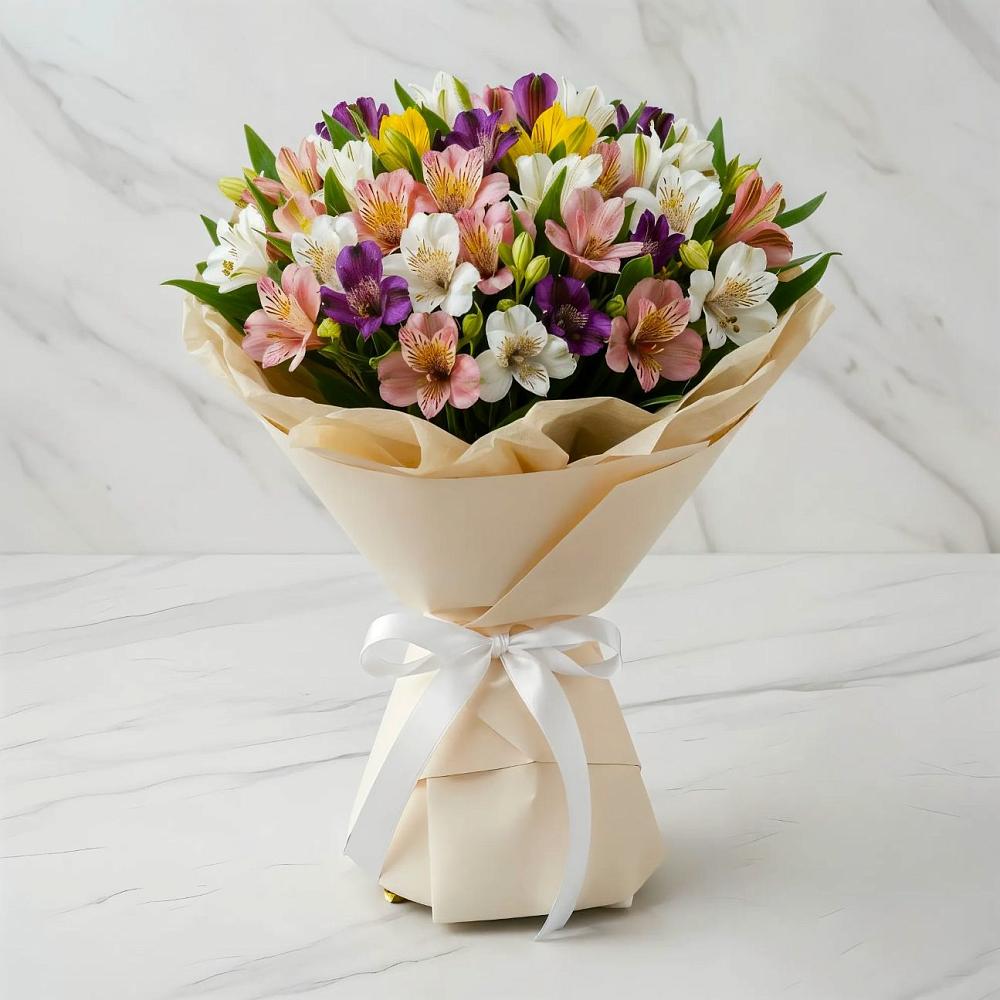 Букет цветов из: Альстромерии в Чанки