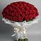 Букет 101 Красная роза Блэк Мэджик в Чанки