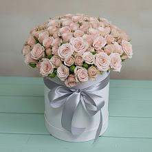 Цветочная композиция из Розы в шляпной коробке в Чанки