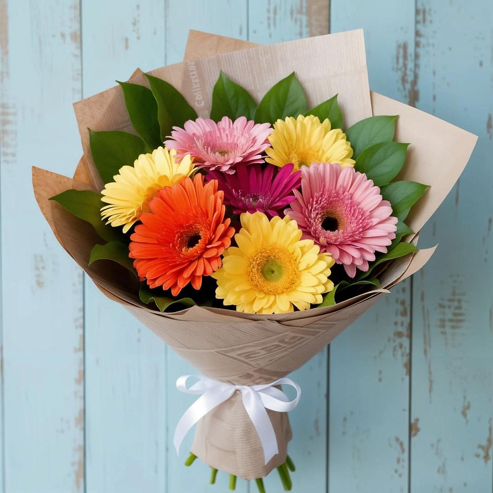 Букет цветов из: Герберы в Чанки