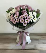 Букет цветов из:  Хризантемы и Розы #REPLACE_PRED# Чанки