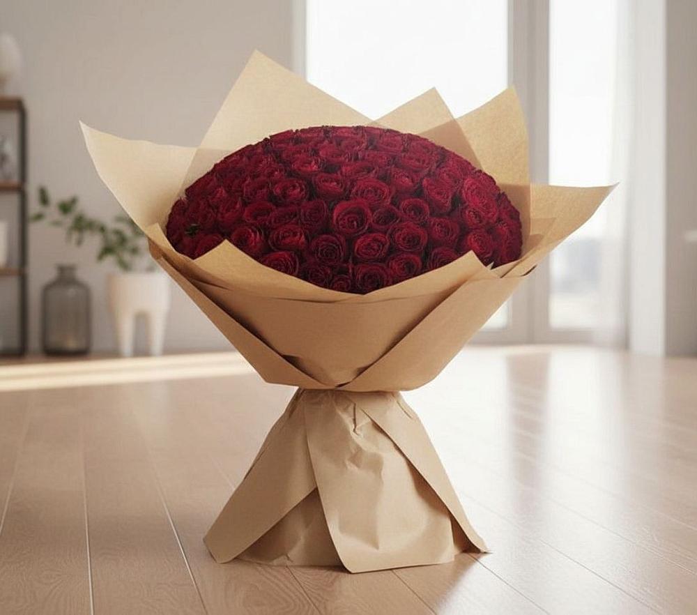 Букет 101 Красная роза в Чанки