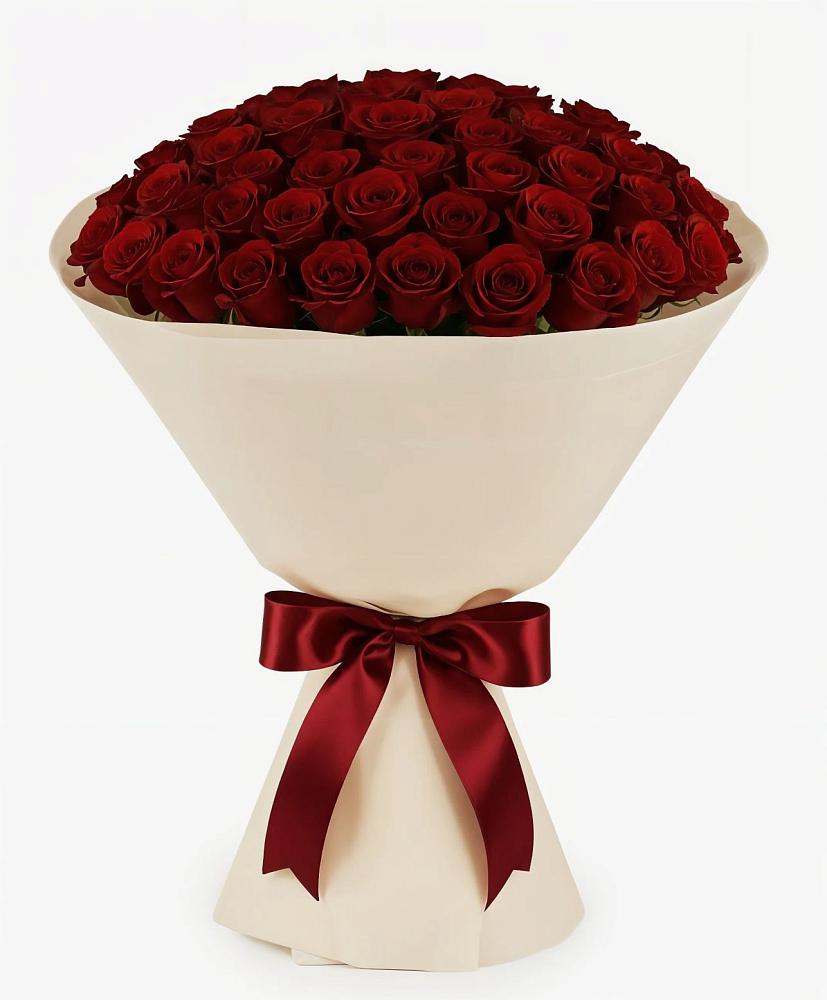 Букет 101 Бордовая роза Блэк Бакарра в Чанки