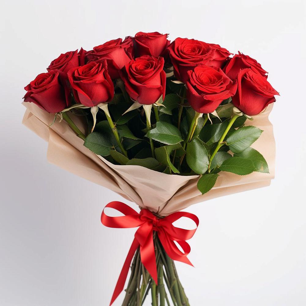 Букет 11 Красных роз Эдлесс Лав в Чанки