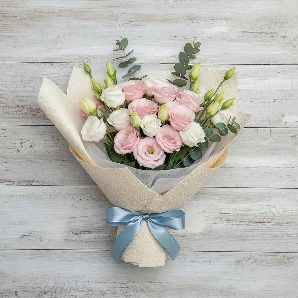 Букет цветов из: Лизиантусы в Чанки